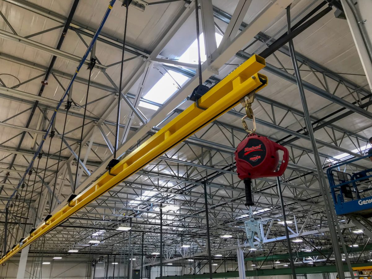 Rigid Track Fall Protection System